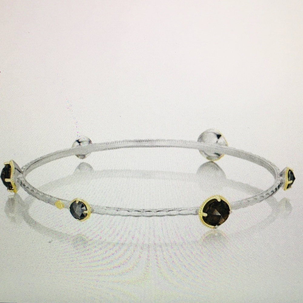 Tacori Midnight Sun Smokey Quartz & Hematite Bangle Bracelet